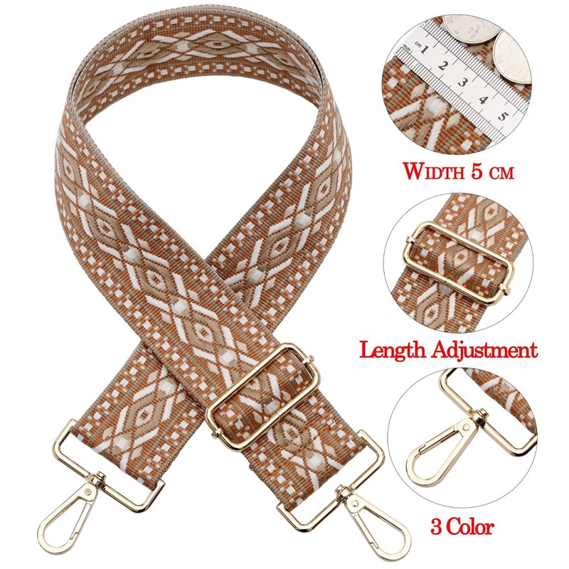 AYUEBO Bag Strap Replacement Crossbody Wide Shoulder Strap Adjustable Canvas