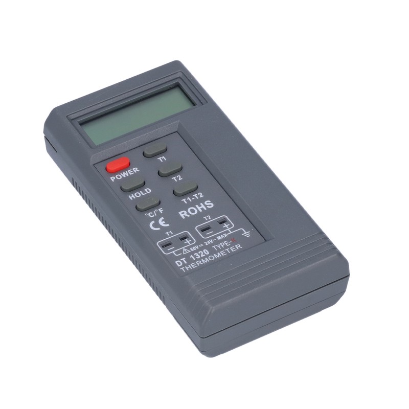 DT1320 Digital Thermometer 200℃~1370℃ Measuring Range LCD Display Temperature Meter
