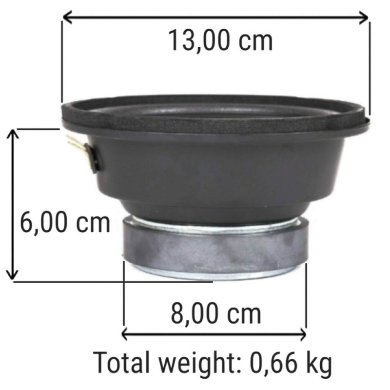 1 MIDRANGE MASTER AUDIO CW500/8M Loudspeaker 13.00 cm 130 mm