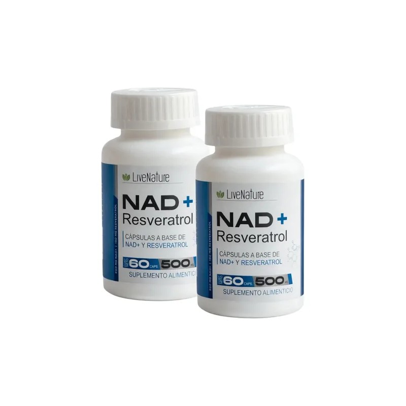 Resveratrol + Nad 120 Caps Live Nature Antioxidante Natural