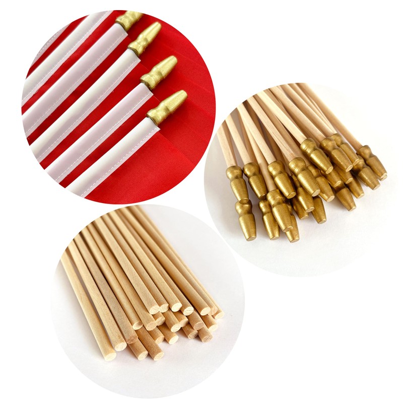 LoveVC 20 Pack Solid Color Plain Red Blank Sublimation Flags