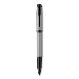 Parker IM Premium Black Edition Rollerball Pen | Achromatic Matte Grey with Black Trim | Black Ink | Gift Boxed