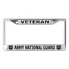U.S. Army National Guard Veteran Chrome License Plate Frame