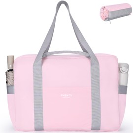 PHSYNI Personal Item Bag for Frontier Spirit Airlines 18x14x8, Under Seat Bags for Airplanes, Portable Foldable Duffle Bag for Travel Fitness Swim Yoga Beach, Pink