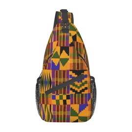 YSBYEIU Retro African Bags Sling Bag For Women Men African Tribe Crossbody Backpack Shoulder Bag for Sports and Outdoor Bags