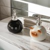 Ceramic Cute Cat Soap Dispenser with Pump, Perfect for Dish