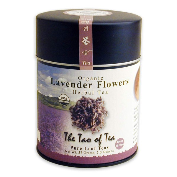 The Tao of Tea, Lavender Herbal Tea, Loose Leaf, 2.0 Ounce Tin (Packaging May Vary)