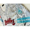 Men's Los Diablos Mexico Baseball Jersey Newspaper Print Style with