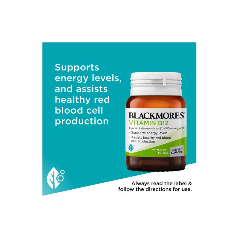 Blackmores Vitamin B12 75 Tablets