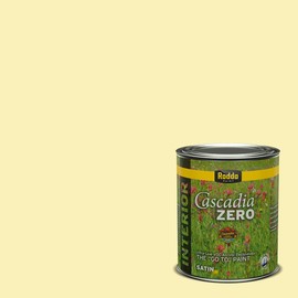Rodda Paint CASCADIA ZERO Interior Satin Paint & Primer in One, Quart, Yellow Blitz