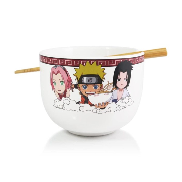 JUST FUNKY NARUTO Ramen Schüssel mit Essstäbchen, 470ml Kapazität