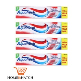 Aquafresh Triple Protection Toothpaste 100ml - Home & Hatch Family Pack Bundle - Pack of 4