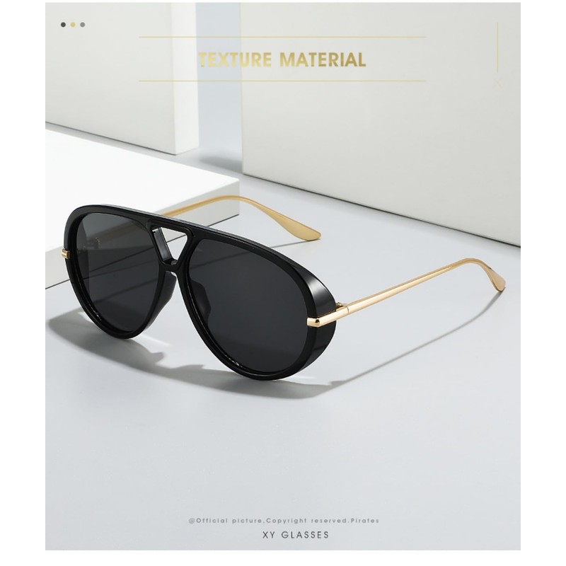 IKANOO Oversized Aviator Sunglasses for Women Men Trendy Large Big
