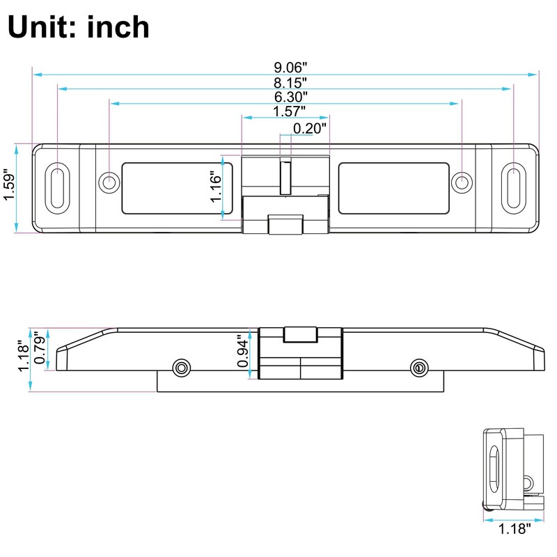 UHPPOTE Electric Strike Lock 12VDC for Access Control Fire Exit