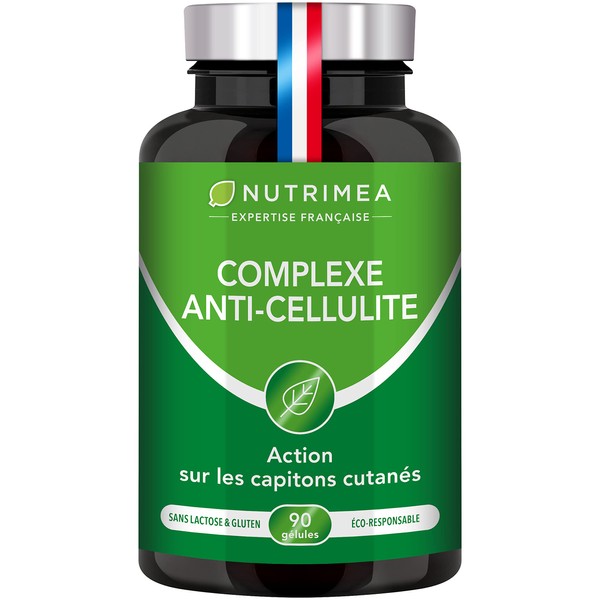 Anti-Cellulite Complex – 100% Natural Active Active – Action on Skulls – Fat Burning – 90 Vegan Capsules – Nutrimea – Made in France
