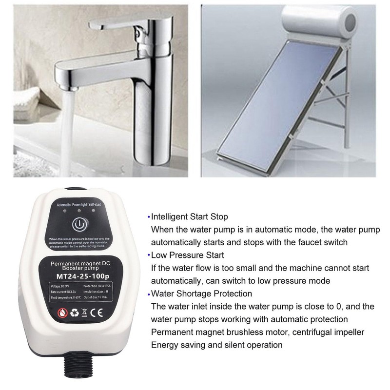 Booster Pump, Intelligent Sensing Energy Saving 25L Large Water Pressure