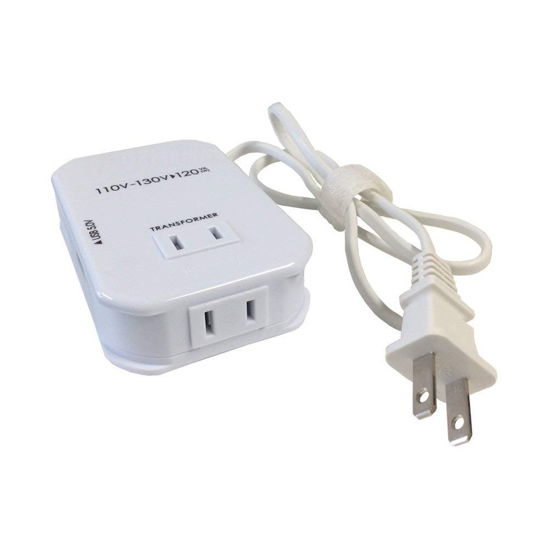 カシムラ 海外用薄型2口変圧器 USB 110-130V/120VA NTI-113