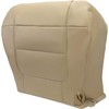 KUAFU Driver Side Bottom Seat Cover Artificial Leather Tan Compatible
