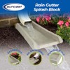 Suncast Poly Composite Easy to Use Decorative Outdoor Rain Gutter