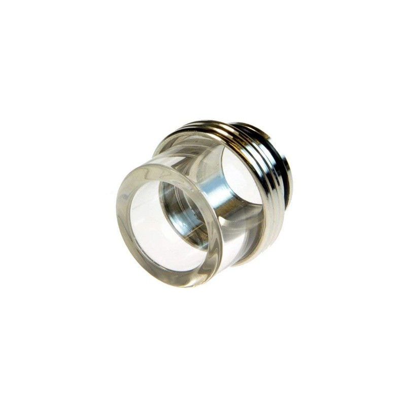 Armerah Lantern 810 Drip Tip eCig Mouthpiece Short/Wide Glass/Steel Single