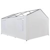 FORALEBEN Carport Replacement Side Wall Tarp Top for 10' x