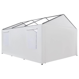 FORALEBEN Carport Replacement Side Wall Tarp Top for 10' x 20' Carport Frame Replacement Sidewall Cover (White Top Cover and Frame Not Included)