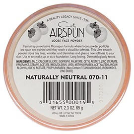 Coty Airspun Face Powder, Naturally Neutral, 2.3 oz, Natural Tone Loose Face Powder, for Setting Makeup or Foundation, Lightweight, Long Lasting