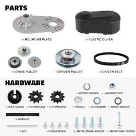 212CC 30 Series Torque Converter Go Kart Clutch 1" 10T #40 41 420 and 12T #35 Chain for Manco Comet TAV2 Mini Bike Clutch