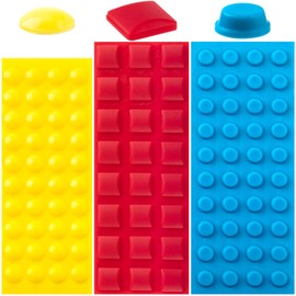 STSTR 104PCS Bump Dots for Visually Impaired, Multiple Colors Sizes Shapes Low Vision Aids Tactile Stickers Braille Aids for Blind, Low Vision, Elderly (Yellow, Blue, Red)