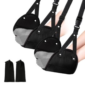 Airplane Foot Hammock, 2 Pack Airplane Travel Footrest Hammocks to Relax Your Feet for Long Flight, Footrest Hammock for Airplane Travel, Perfect Footrest Hammocks for Plane Travel