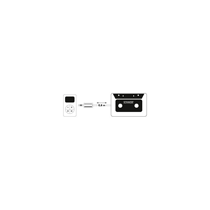 Schwaiger AAC080 531 Audio Cassette Adapter - Car Media Receiver