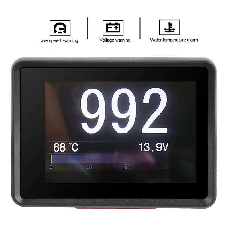 Car OBD MultiFunction Meter Digital Temperature Voltage Speed HUD Display