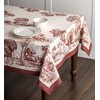 Maison d' Hermine Holy Jouy - Brown 100% Cotton Tablecloth