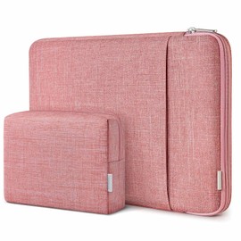 Inateck 360° Protection 13 Inch laptop Case Sleeve Compatible with 13 MacBook Air M3/M2/M1 2024-2018,13 MacBook Pro M2/M1 2022-2016, 12.3 Surface Pro 11/10/9/X/8/7/6/5/4/3, XPS 13, Red