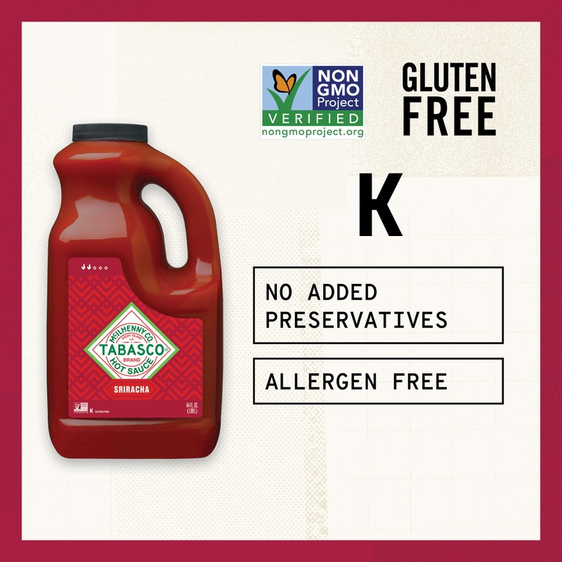 TABASCO® Brand Sriracha Sauce, 64 oz (Pack of 1)