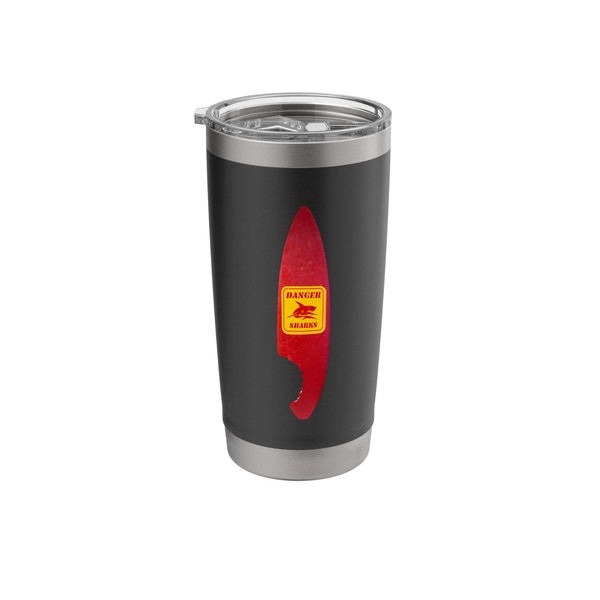 Surf at own risk Shark Bite Surfboard Stainless Steel Insulated