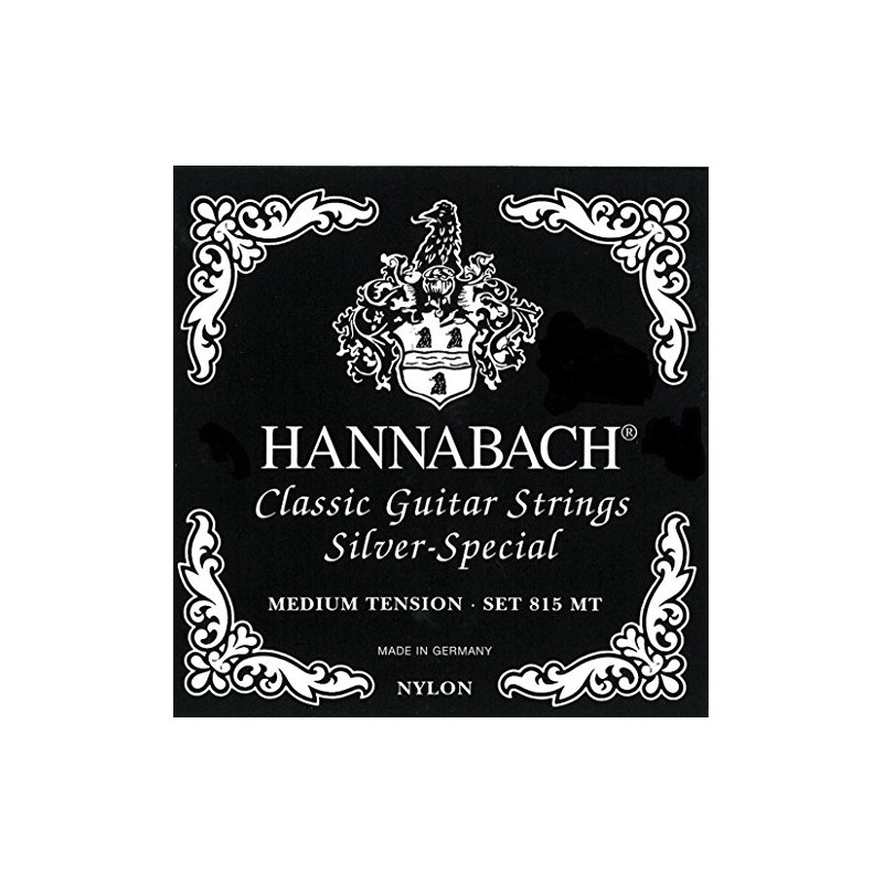 Hannabach Series 815 Medium Tension Silver-Plated Strings Set of 8