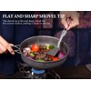 iBasingo Titanium Folding Spatula Small Camping Frying Shovel Kitchen Beefsteak