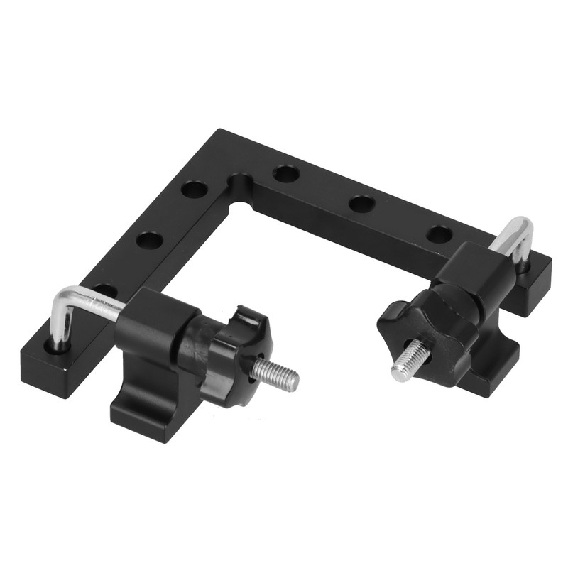 2pcs 90 Degree Positioning Squares L Shape Black Splicing Fixed
