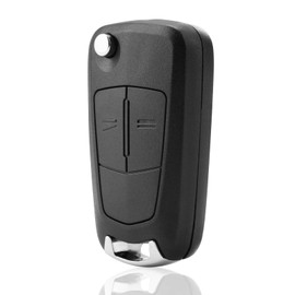 Remote Control Car Key Case Replacement for Vauxhall Opel Astra, Opel Key Shell 2 Buttons, Key Fob Shell Case Blade Compatible with Opel Corsa Astra Vectra Zafira Antara Tigra B