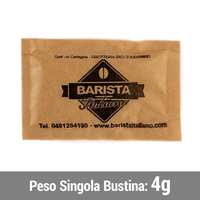 Barista Italiano - 200 Sugar Sachets (BROWN SUGAR) | Individually