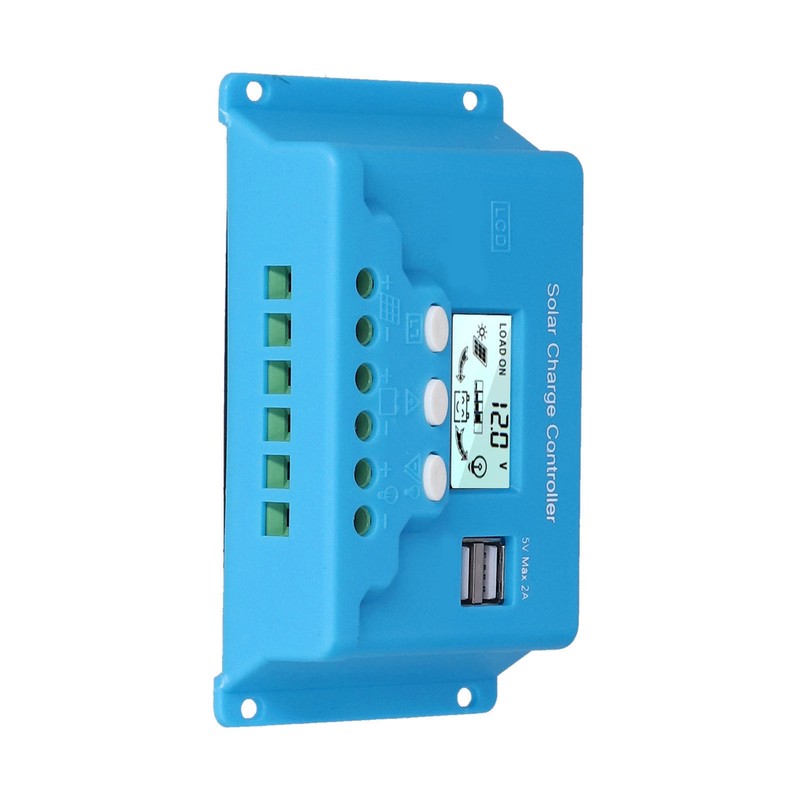 Solar Charge Controller LCD Anti Backfill Circuit Protection Solar Controller