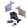 Whale-Shaped Leather Coin Purse Keychain, Cute Animal Pouch for Coins,