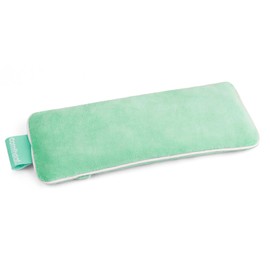 Comfheat Unscented Weighted Eye Pillow - Soft Plush Removable Cover, Moist Heat & Cold Therapy, Natural Aromatherapy Eye Compress Pillow for Relaxation, Yoga, Meditation, and Sleep, Green