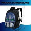 Kids Backpack with Glowing Eyes & 3D Cartoon Panels for
