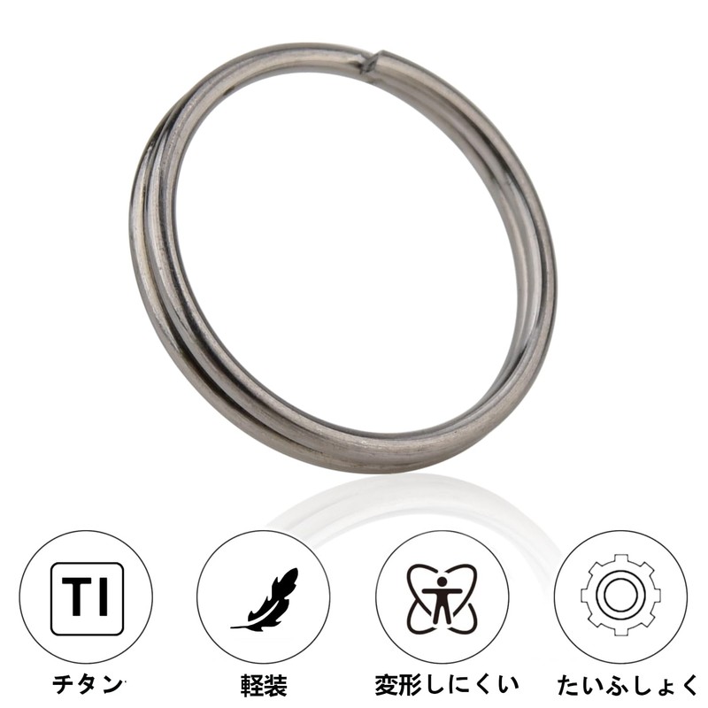 [AutCreation] Titanium Key Holder, Ring, Keyring, Lightweight, Key Chain, Outer