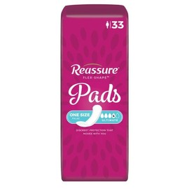 Reassure Flex-Shape Pads, Ultimate Absorbency - 66 per case