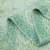 Green Paisley Pashmina Shawls, Mint Green Reversible Soft Paisley Scarf