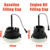 Fuel Cap and Oil Cap (2 pcs each) Fit for