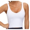 Women’s Longline Sports Bra Wirefree Padded Medium Support Yoga Bras